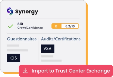 Import to Trust Center Exchange